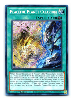Peaceful Planet Calarium - RA02-EN074 - Secret Rare - 1st Edition Yugioh - Image 1