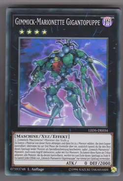 Yu-GI-OH Gimmick Marionette Gigantopuppe Super Rare LED5-DE034 NEU! - Image 1