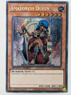 Amazonische Konigin SGX3-END01 Secret Rare EN NM YUGIOH - Image 1