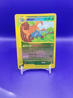 Gloom 49/147 Aquapolis Reverse Holo Rare Pokemon Card - LP - Image 1