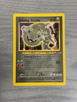 Shining Steelix Holo Card 112/105 Neo Destiny Pokemon - Image 1