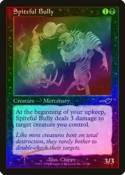 Spiteful Bully FOIL Nemesis PLD Black Common MAGIC GATHERING CARD ABUGames - Image 1