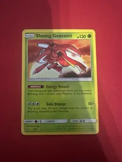 Pokemon Card TCG Shining Genesect Holo Card 9/73 Shining Legends - Image 1