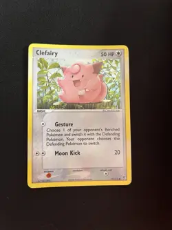 Clefairy 59/112 EXC Reverse Holo Rare Pokemon Cards Vintage - Image 1