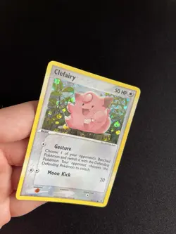 Clefairy 59/112 EXC Reverse Holo Rare Pokemon Cards Vintage - Image 2