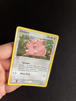 Clefairy 59/112 EXC Reverse Holo Rare Pokemon Cards Vintage - Image 3