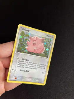 Clefairy 59/112 EXC Reverse Holo Rare Pokemon Cards Vintage - Image 4