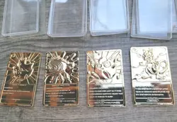 BK Pokemon 23K Gold Plated Card Set Of 4 - POLIWHIRL, TOGEPI, MEWTWO, JIGGLYPUFF - Image 2
