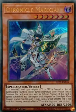 GFP2-EN045 CHRONICLE MAGICIAN ULTRA RARE 1ST EDITION YuGiOh CARD - Image 1