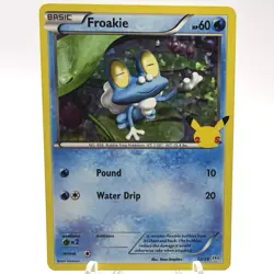 Pokemon TCG Froakie Mcdonalds 25th Anniversary 22/25 Holo Promo Card NM - Image 1