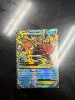 Pokemon M Gyarados EX XY Breakpoint Ultra Rare Holo Card 27/122 Damaged - Image 1