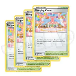 Pokemon - Shopping Center x 4 - 157/203 NM - Evolving Skies - Free Holo Card - Image 1