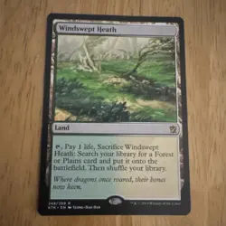 Windswept Heath Khans of Tarkir Fetch Land Rare MTG MP - See Pictures - Image 1