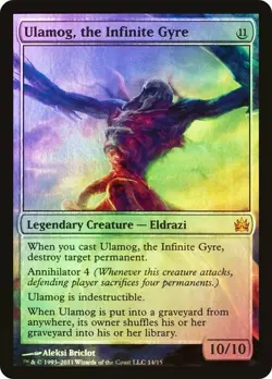Ulamog, the Infinite Gyre *Foil* - FtV:Legends - NM - Magic The Gathering - MTG - Image 1