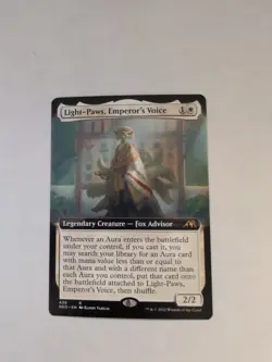Light-Paws, Emperor's Voice - MTG Kamigawa: Neon Dynasty 439 - NM - Extended Art - Image 1
