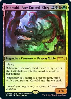Korvold, Fae-Cursed King *Foil* - Year of the Dragon NM Magic The Gathering MTG - Image 1
