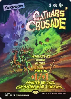 Cathars' Crus ade *Foil Borderless* - INR-BF - NM - Magic The Gathering - MTG - Image 1