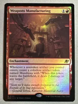 MTG / Weapons Manufacturing / PRE / #168 / FOIL / Rare / NM - Image 1