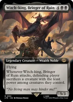 Witch-king, Bringer of Ruin *Alternate Frame* LTR-BF NM Magic The Gathering MTG - Image 1