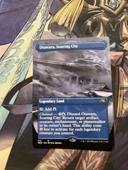 Otawara, Soaring City Borderless Showcase Magic The Gathering Kamigawa Neon NM - Image 1