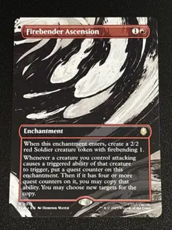 MTG Avatar: The Last Airbender Firebender Ascension Borderless 0312 NM Rare - Image 1
