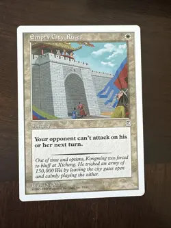 NM Empty City Ruse MTG Portal Starter Set Three Kingdoms 1999 EDH Commander - Image 1