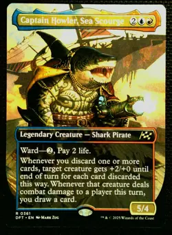 Captain Howler, Sea Scourge (Borderless) Aetherdrift Foil - Image 1