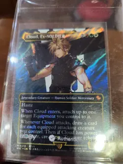 Cloud, Ex-SOLDIER (Borderless) (Surge Foil) Commander: Final Fantasy Foil - Image 1
