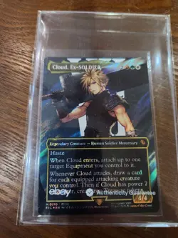 Cloud, Ex-SOLDIER (Borderless) (Surge Foil) Commander: Final Fantasy Foil - Image 3