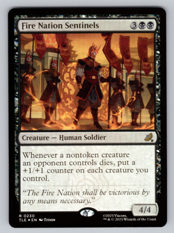 Fire Nation Sentinels FOIL - MTG Avatar: The Last Airbender TLE - Image 1