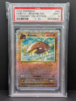 Kabuto 48/110 Legendary Collection Reverse Holo Rare Pokemon TCG PSA 9 - Image 1