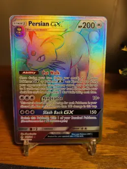 Pokemon TCG Persian GX (Secret) 227/214 Sm-Unbroken Bonds Holo - Image 1