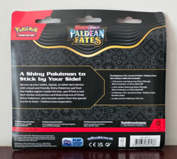 Pokemon TCG S&V Paldean Fates Tech Sticker Collection Greavard w 3 Booster Packs - Image 2