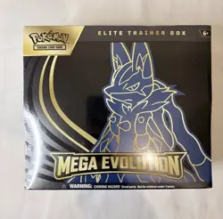 Pokemon TCG: Mega Evolutions Lucario Elite Trainer Box ETB - Image 1