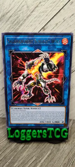 Yu-Gi-Oh! Salamangreat Sunlight Wolf / SAST-EN048 1st Edition LP - Image 1