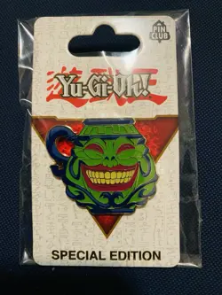 Yugioh Pot Of Greed Enamel Pin - Special Edition KONAMI Pin Club - SEALED New - Image 1