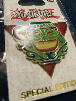Yugioh Pot Of Greed Enamel Pin - Special Edition KONAMI Pin Club - SEALED New - Image 2