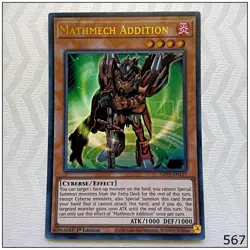 Mathmech Addition - GFP2-EN117 - Ultra Rare 1st Edition Yugioh - Image 1