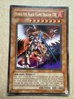 Horus the Black Flame Dragon LV8 SOD-EN008 Soul of the Duelist ULTRA RARE - Image 1