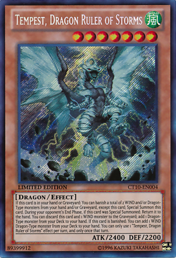 Tempest, Dragon Ruler of Storms - CT10-EN004 -Limited Ed Secret NM - Yugioh - Image 1
