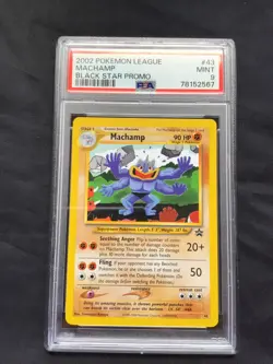 Pokemon Cards: Wizards Black Star Promo: Machamp 43 PSA 9 - Image 1