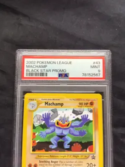 Pokemon Cards: Wizards Black Star Promo: Machamp 43 PSA 9 - Image 3