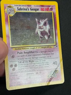 Sabrina's Gengar 14/132 HOLO Pokemon Card WOTC Gym Heroes Holo Rare - Image 3