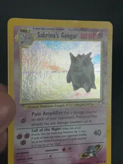 Sabrina's Gengar 14/132 HOLO Pokemon Card WOTC Gym Heroes Holo Rare - Image 4