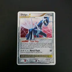 Pokemon Card Dialga LV. X DP17 Black Star Promo Light Play - Image 1