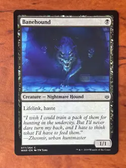 Banehound MTG Magic the Gathering Card NM Near Mint WAR - Image 1