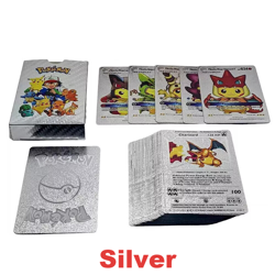 55PCS Pokemon Card Foil GOLD PACK 55 CARDS TCG GX Vmax GX Card Charizard Rare - Image 3