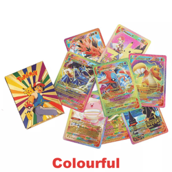 55PCS Pokemon Card Foil GOLD PACK 55 CARDS TCG GX Vmax GX Card Charizard Rare - Image 4