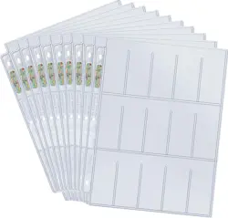10 ULTRA PRO 15 POCKET SLEEVES PLATINUM SERIES TOBACCO CIGARETTE CARDS PAGES - Image 3