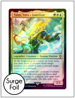 1x Tidus, Yuna's Guardian, Surge Foil, Final Fantasy, Magic MTG NM - Image 1
